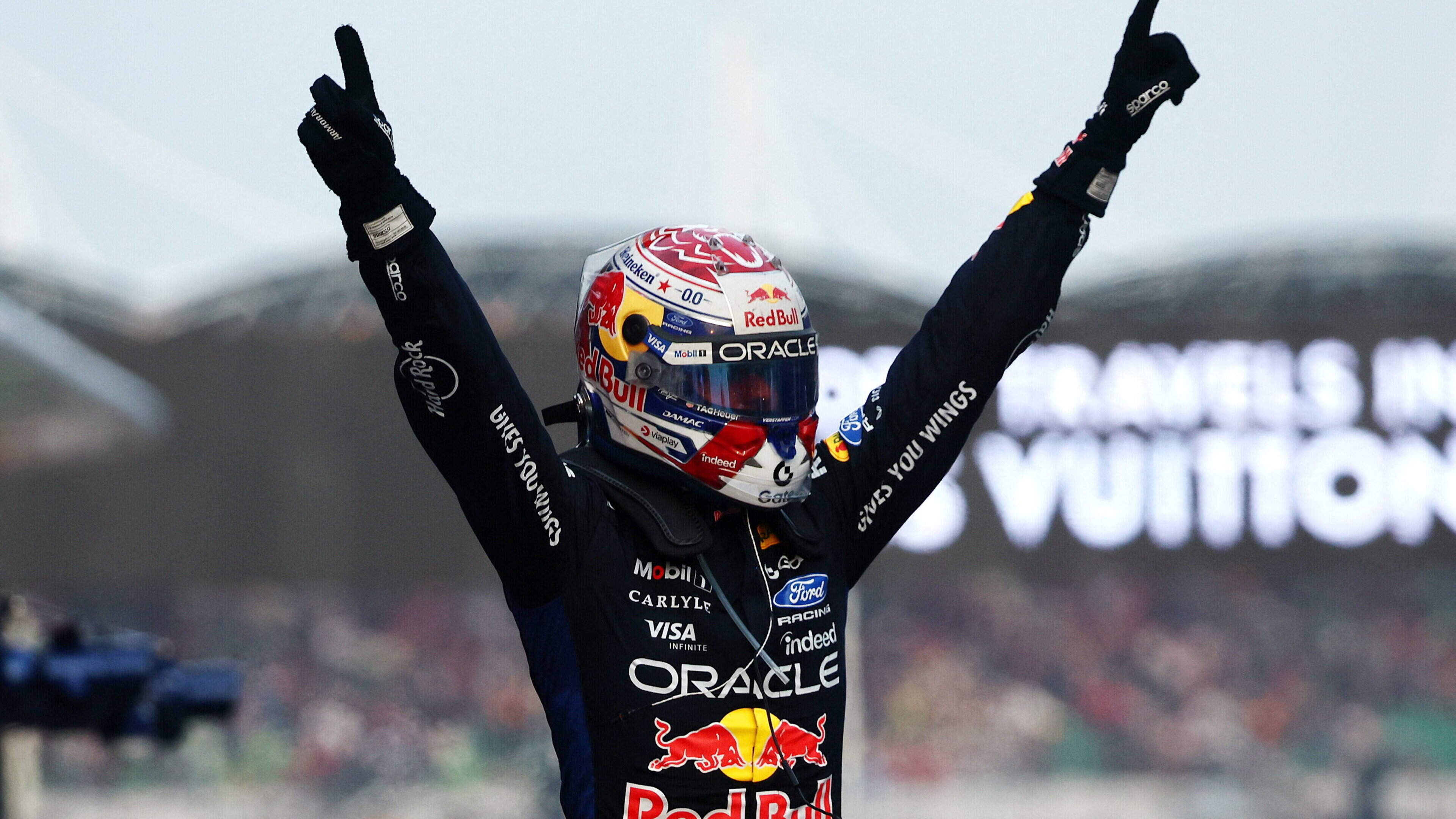 Max Verstappen overcomes start chaos to claim first win of season at Bahrain Grand Prix in Malaysia